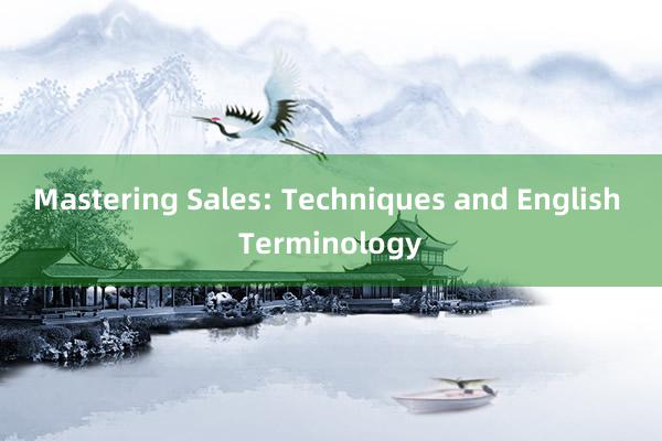 Mastering Sales: Techniques and English Terminology